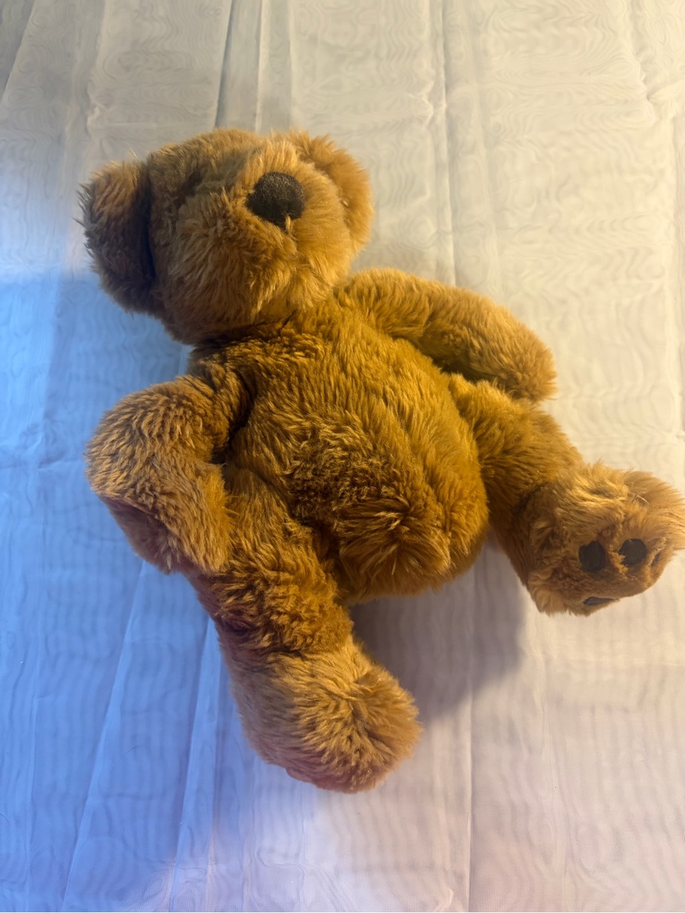 Classic Brown Plush Teddy Bear - Soft Cuddly Kids Toy
